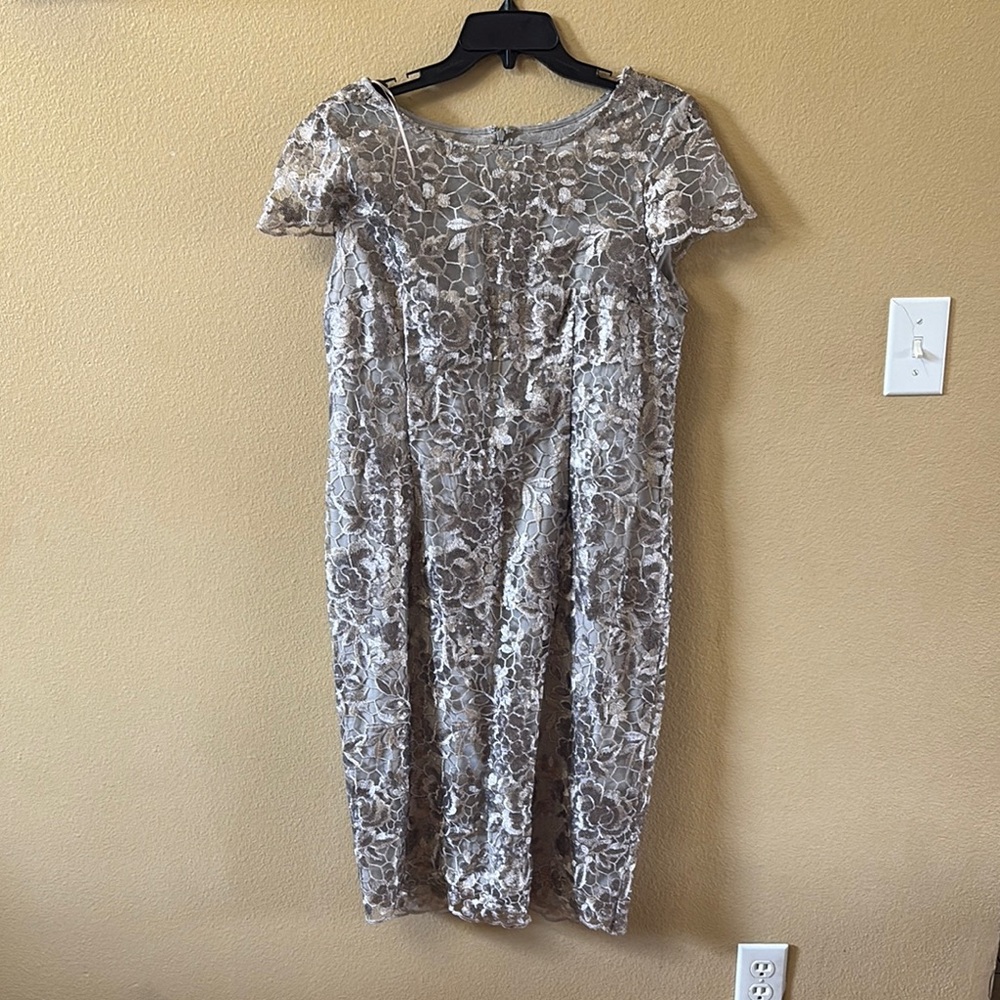 Elegant Lace Dress in champagne